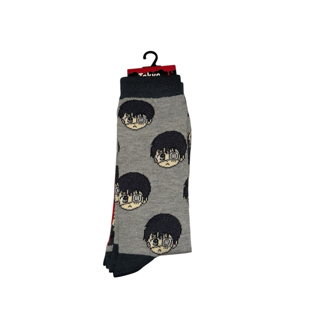 2x Tokyo Ghoul Kaneki Novelty Crew Socks Adult Set One Size